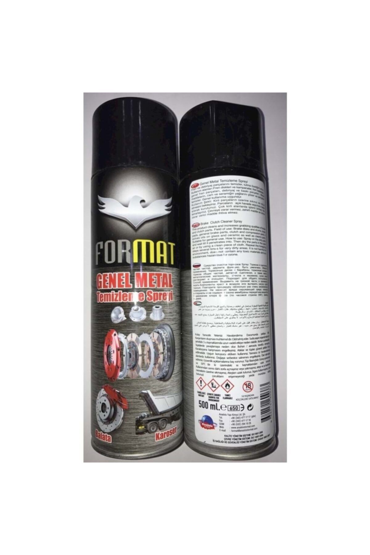 Emir Bisiklet'de Format Fren Balata Temizleyici Sprey 500 Ml.
