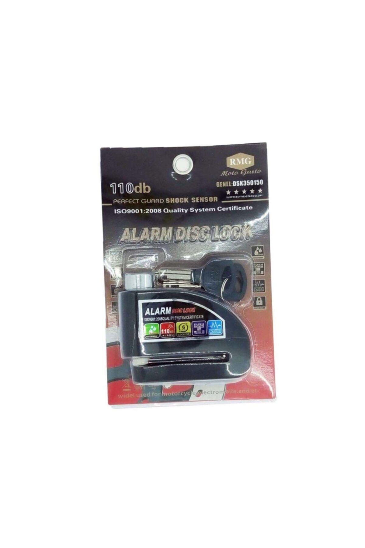 Nkt Disk Kilidi Alarmlı (Düz Anahtarlı)