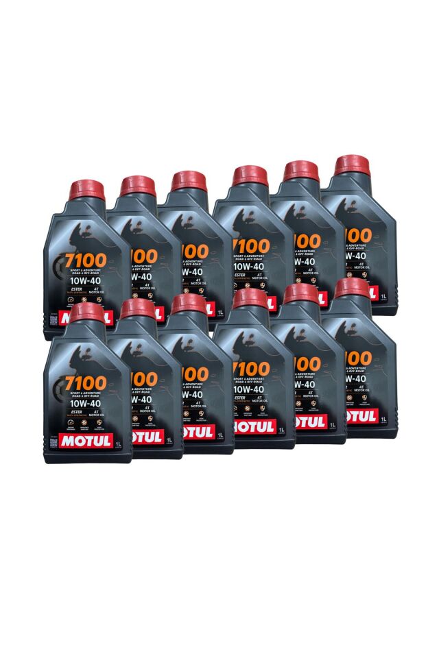 7100 10w-40 4t 1 L Motosiklet Motor Yağı 2024 - 12 Adet