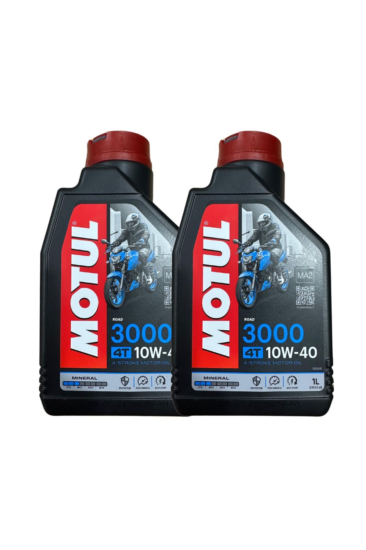 3000 10w-40 4t 1 L Motosiklet Motor Yağı 2024 2 Adet