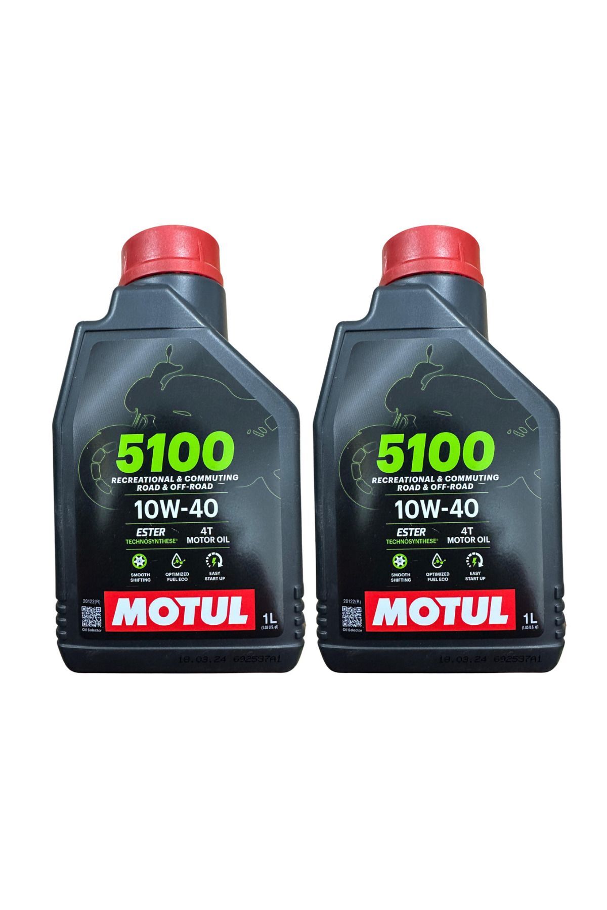 5100 10w-40 4t 1 L Motosiklet Motor Yağı 2024 - 2 Adet