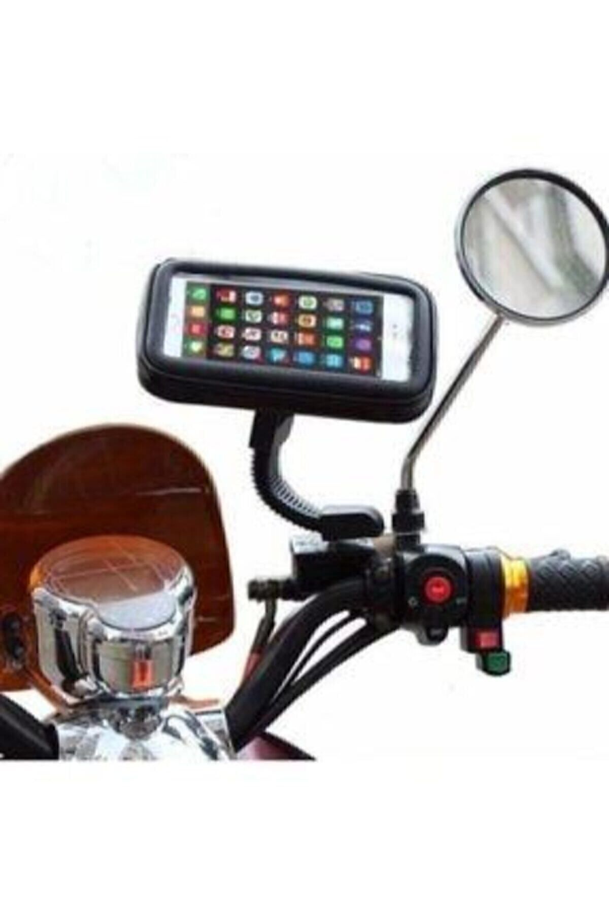 Telefon Tutacağı Motorsiklet 5-6.0 Inc Uyumlu Su Geçirmez Aynaya Montaj Hd2959