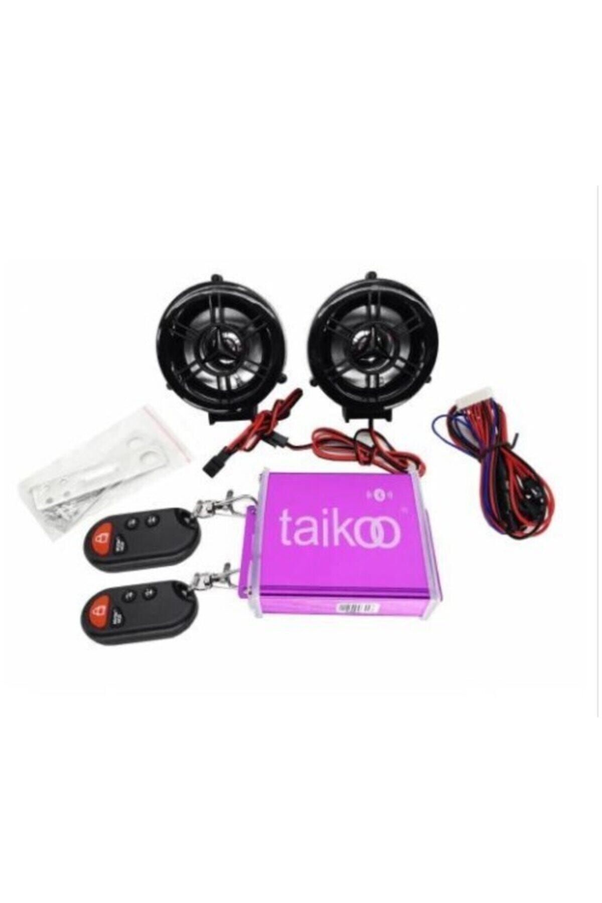 Taikoo Motosiklet Mp3 Çalar Radyo-bluetooth Alarm Yüksek Ses Türk