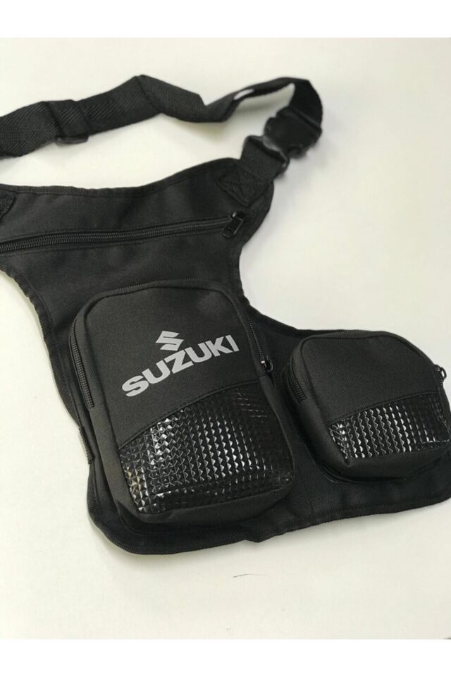 Gri Motosiklet Bacak Çantası