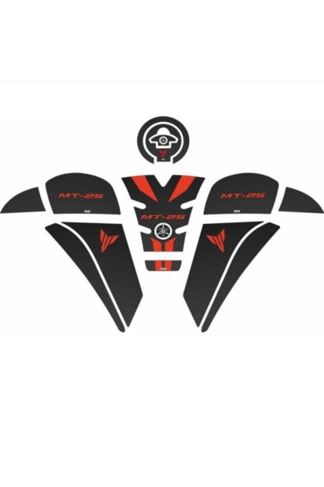 Yamaha Mt 25 2020 Uyumlu Siyah Turuncu Tank Pad Set Garantili Ürün
