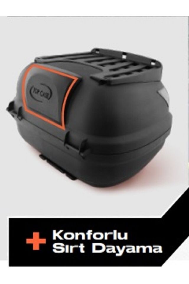 41 Lt Motosiklet Arka Çantası Üst Bagaj Sırt Dayama Premium Beyaz [orjinal Sırt Pedi]