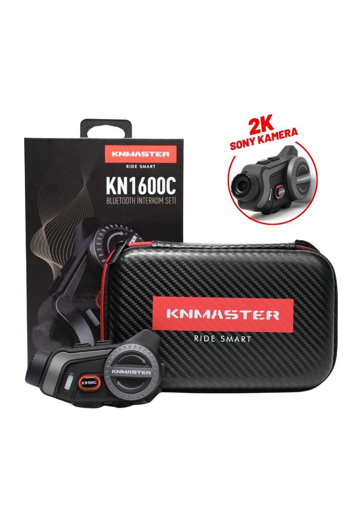 Kn1600c Kameralı Motosiklet Kask Interkom Bluetooth Intercom Kulaklık Seti