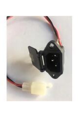 Elektrikli Bisiklet Şarj Soketi Kapaklı Kablolu