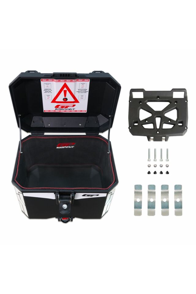 Gp Kompozit Universal 33 Lt Plastik Motosiklet Çantası Siyah