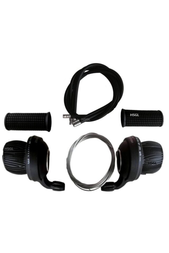 Bisiklet Siyah Rakamlı Vites Kolu Set 3x7
