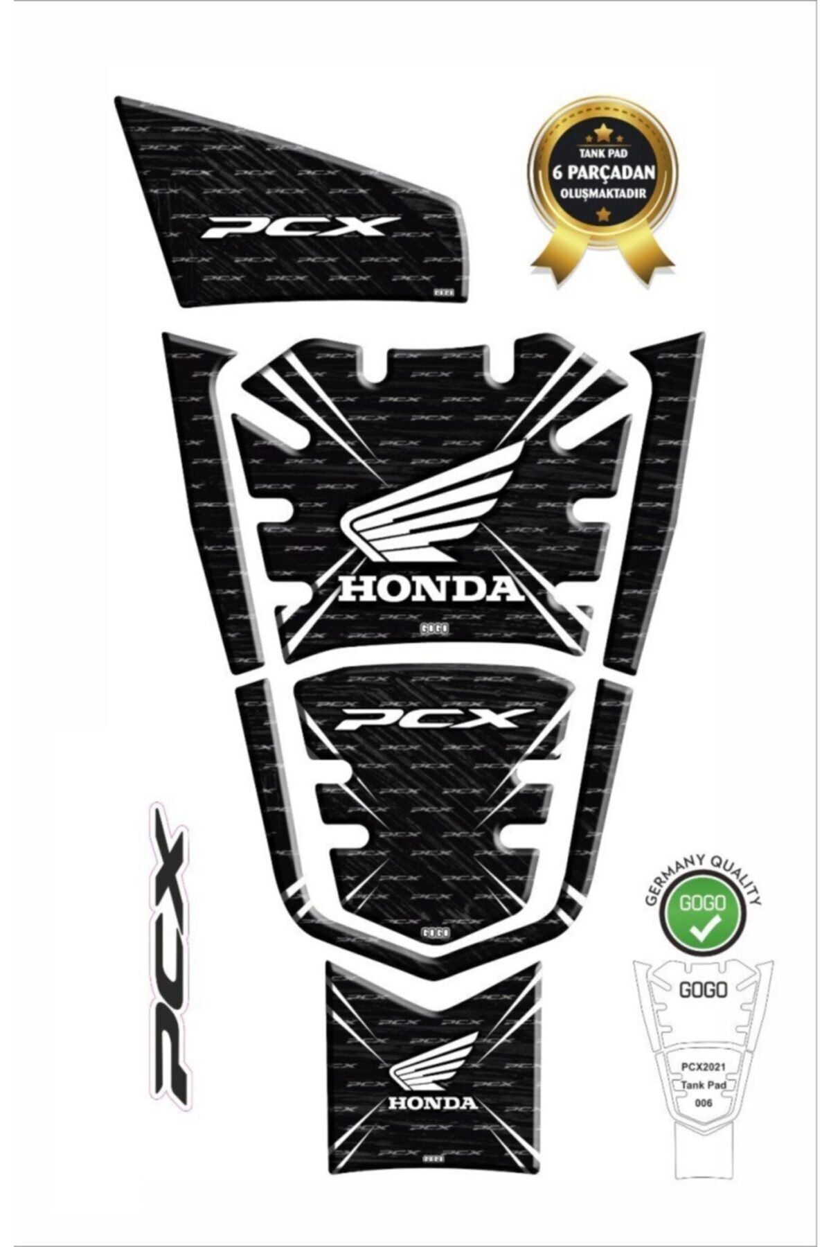 Honda Pcx 125 2021 Tank Pad 7 Parça 006
