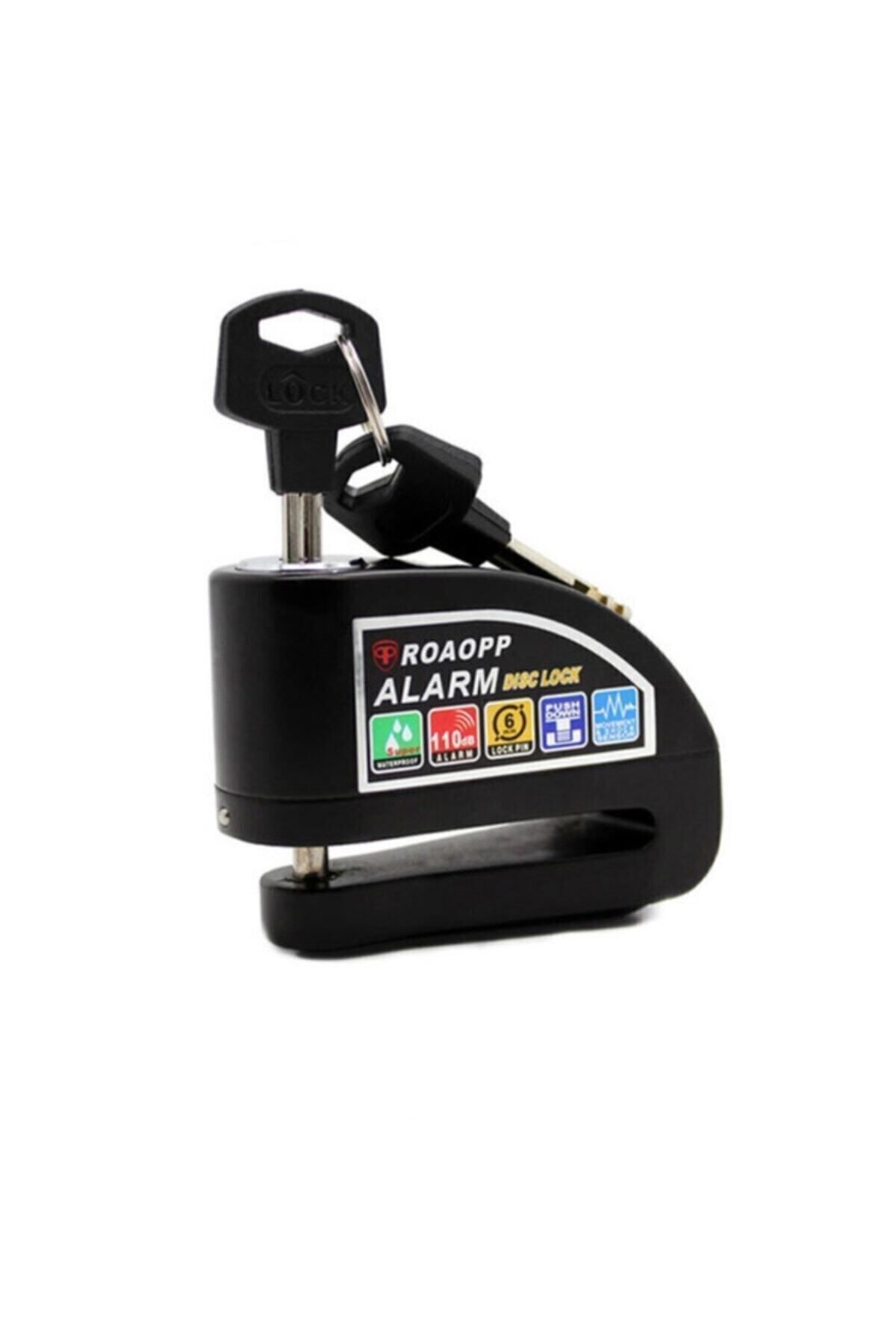 Sıyah Locks Alarmlı Dısk 110 Desibel Kilit