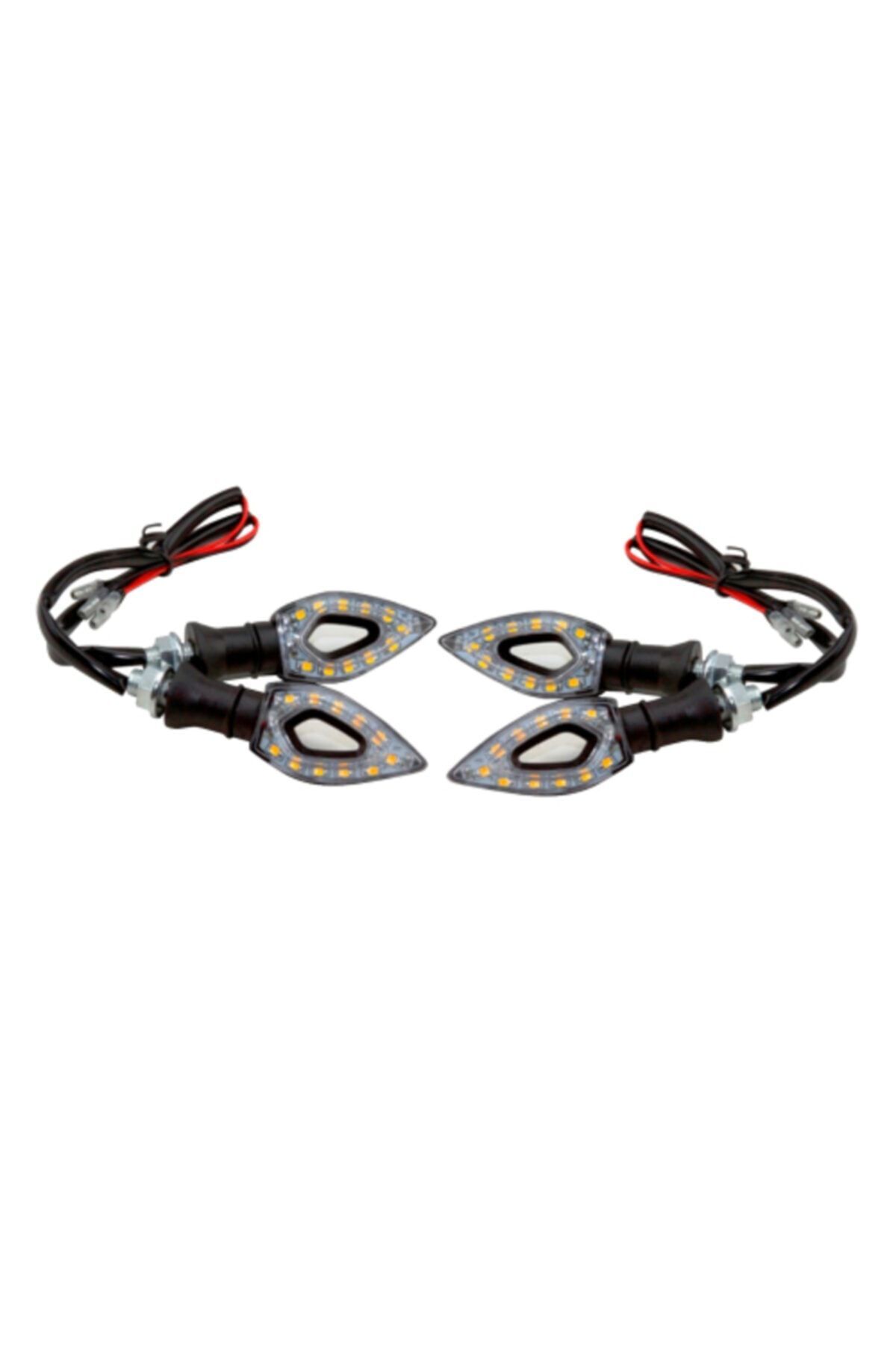 Üçgen Ortası Delik Motor Led Sinyal Takımı
