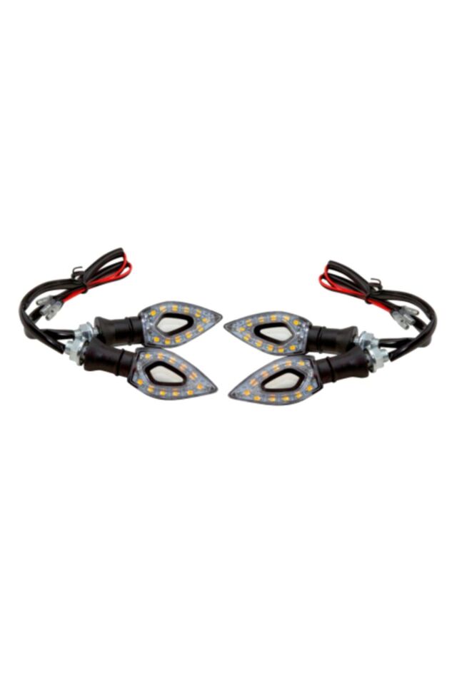 Üçgen Ortası Delik Motor Led Sinyal Takımı