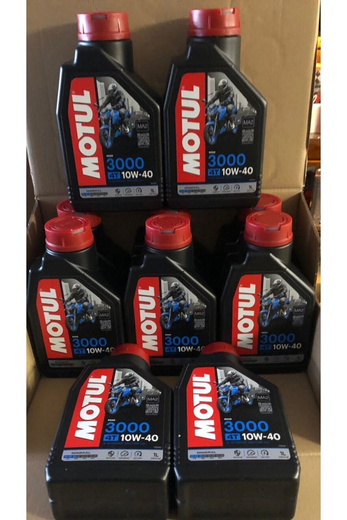 3000 10w40 4t Mineral Motosiklet Motor Yağı 10 Adet