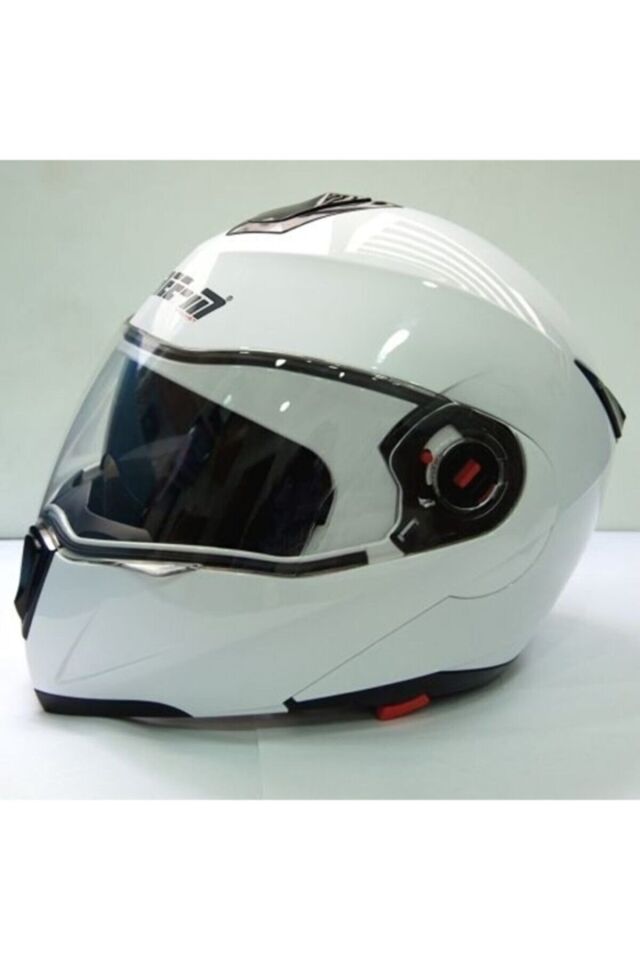 Ff-961 Çeneden Açılır Kask Güneş Vizörlü (beyaz)