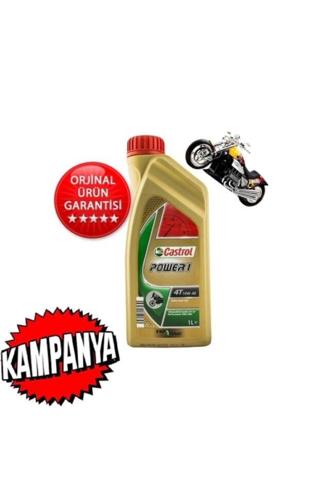 Castrol 10w-40 4t Power 1 Motosiklet Yağı, Yeni Formül