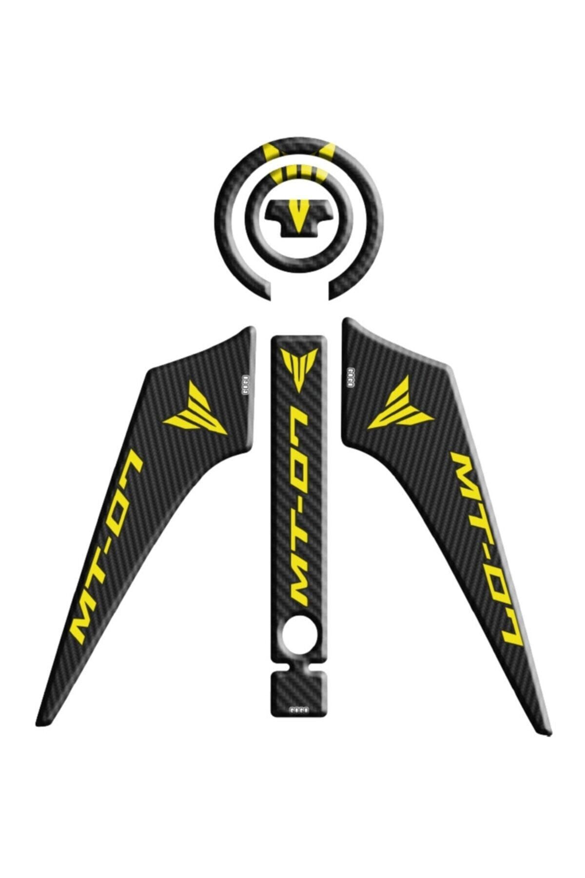 Yamaha Mt07 2014-2017 Tank Pad Set F. Sarı