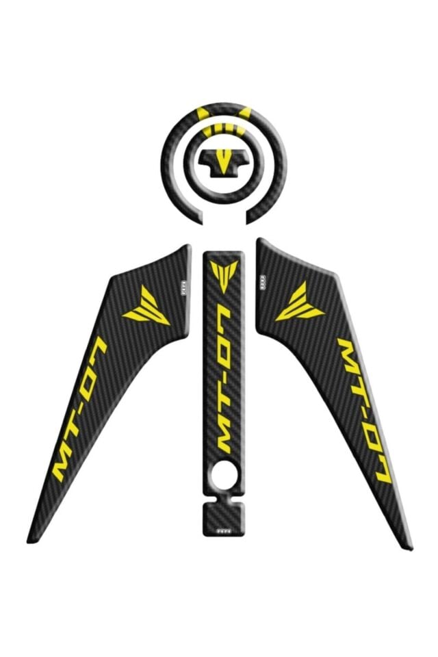 Yamaha Mt07 2014-2017 Tank Pad Set F. Sarı