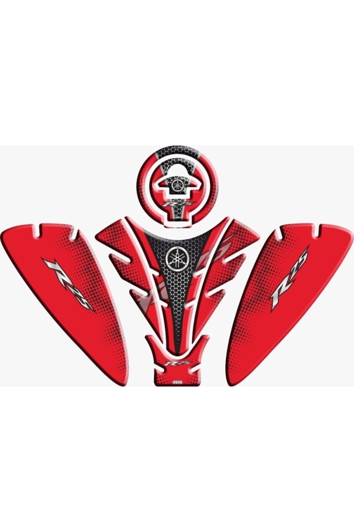 Premıum Yamaha R25 2019-2021 Kırmızı Siyah Tank Pad Set Garantili Ürün