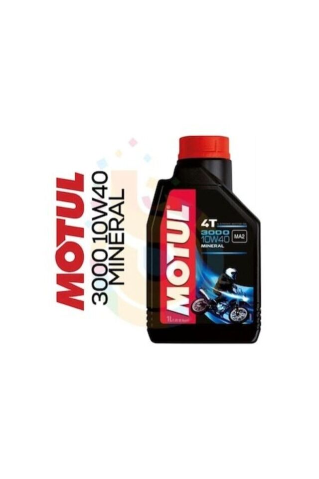 Motul 3000 10w40 4t Ma2 Mineral 1 Lt Motor Yağı - ((1*12 Koli Fiyatıdır))
