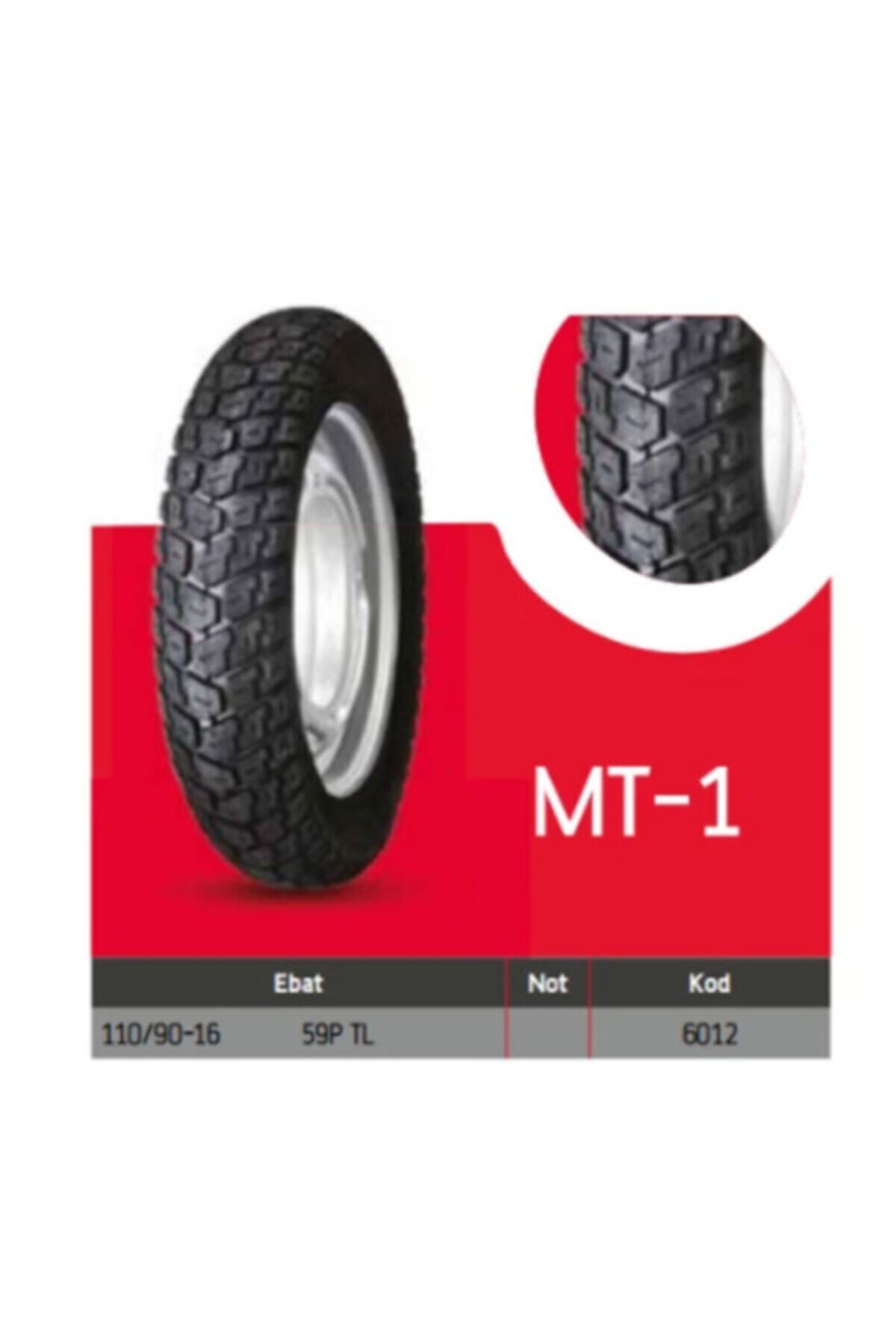 Anlas Motosiklet Dış Lastikleri Mt-1 110/90-16 Mt-1