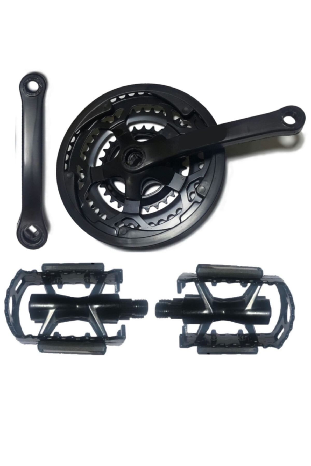 Siyah 42t Aynakol 3 Lü Ve Pedal Set