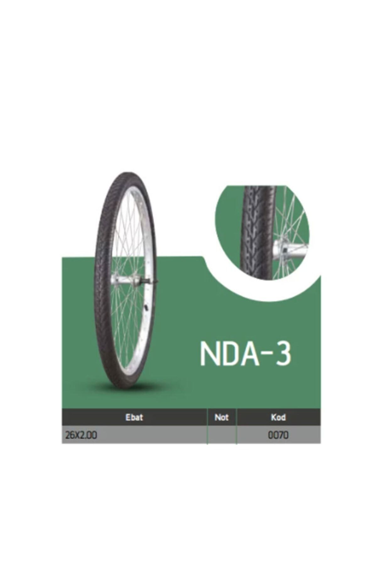 Anlas Bisiklet Dış Lastikleri Nda-2 26x2.00 Nda-2 Tube Type