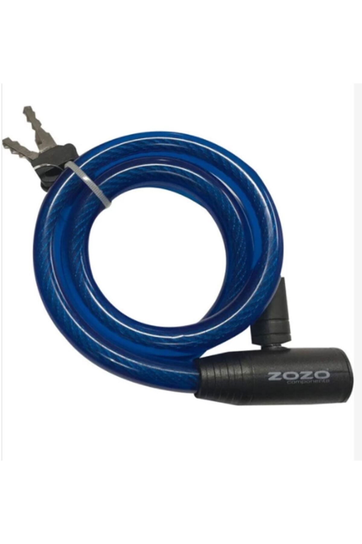 Zozo 12x800 Mm Anahtarlı Bisiklet Kilidi Mavi