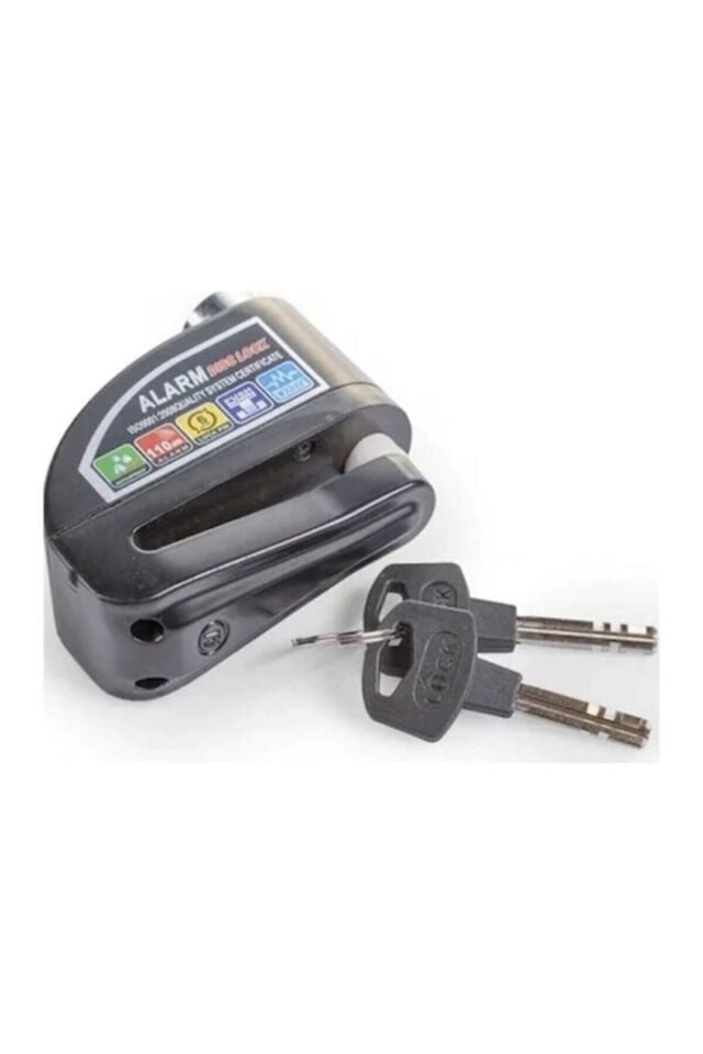 Motosiklet Alarmlı Disk Kilidi 110 Db Hatırlatma Kablolu