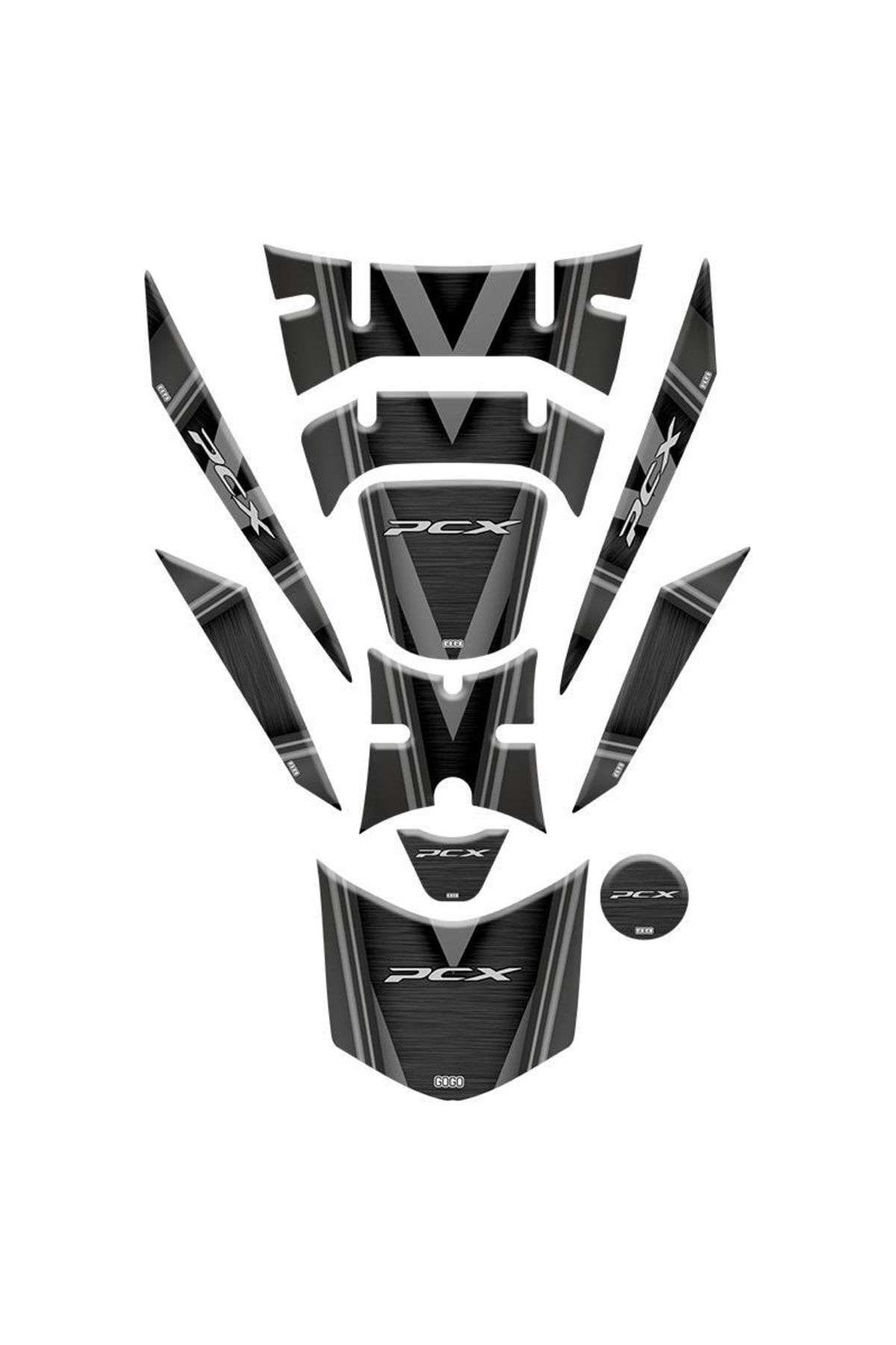 HONDA PCX 2018 - 2020 UYUMLU TANK PAD SET 002