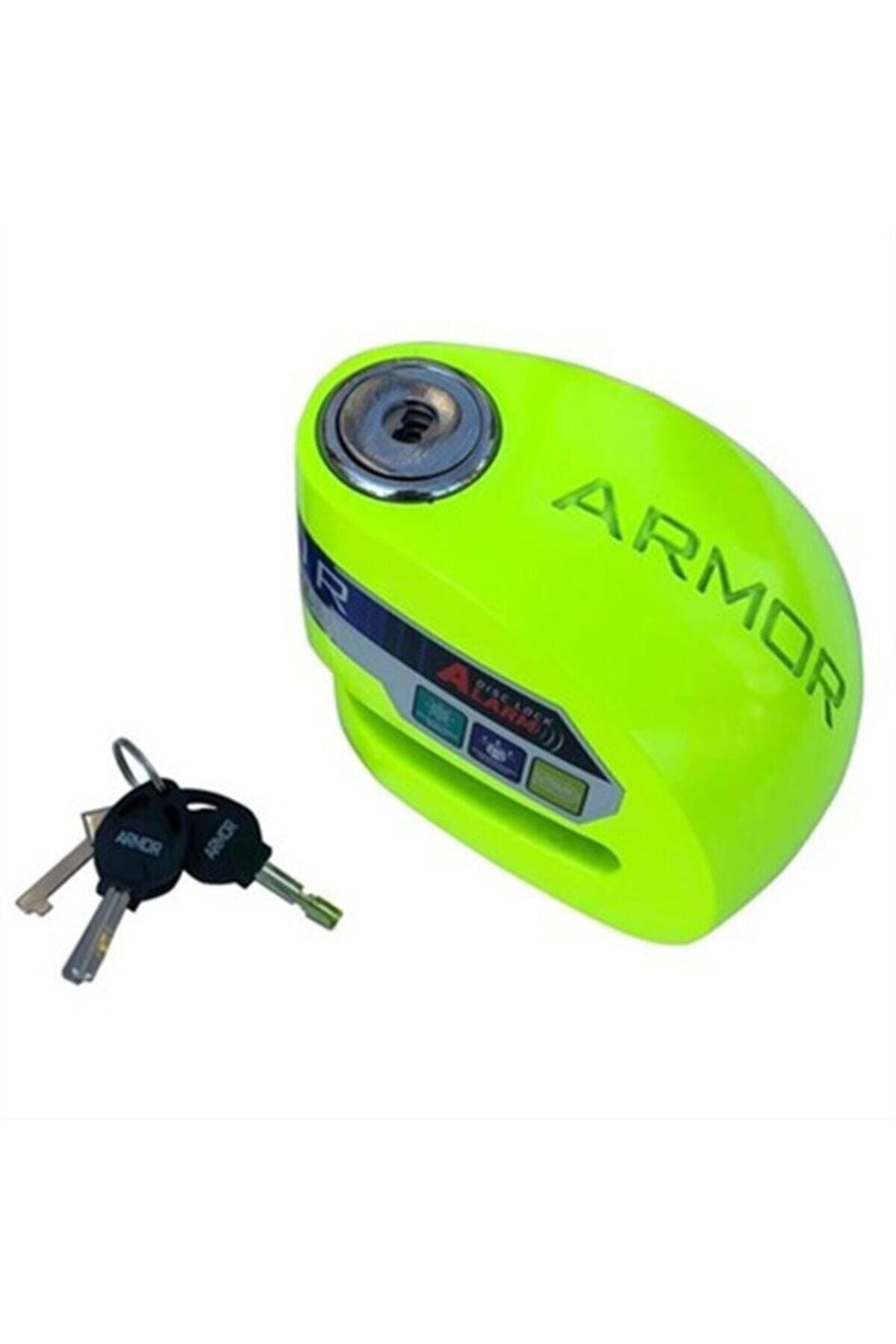 10 Mm Renkli Alarmlı Disk Kilidi 610mva-yeşil