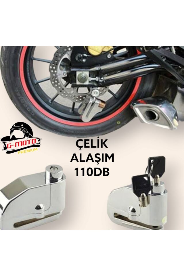 Çelik Alarmlı Disk Kilidi