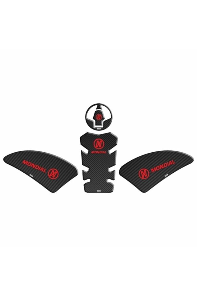 Mondial Drift 125 L Tank Pad Karbon Kırmızı