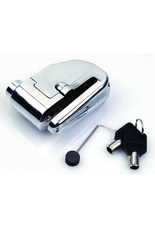 Fr Ferro Motosiklet Alarmlı Disk Kilidi 110db 7mm Pin Lock Çelik Alaşımlı Uyarı Ikazlı Alarmlı