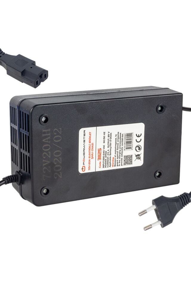 72 VOLT - 20 AMPER ELEKTRİKLİ BİSİKLET ŞARJ CİHAZI