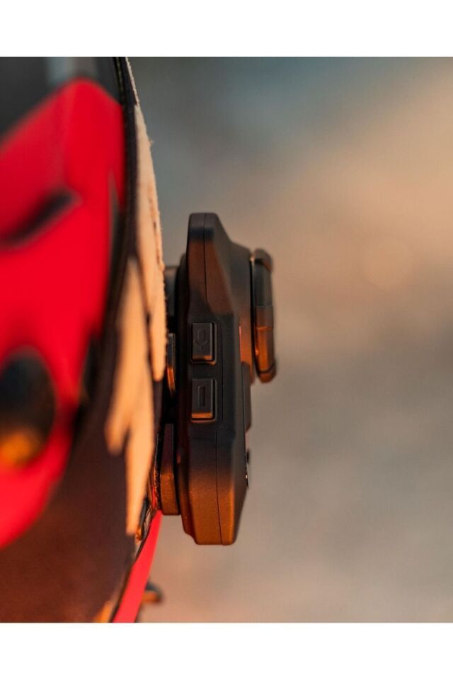 Kn6100 Motosiklet Kask Interkom Bluetooth Intercom Kulaklık Seti Karbon Siyah Çanta Hediyeli