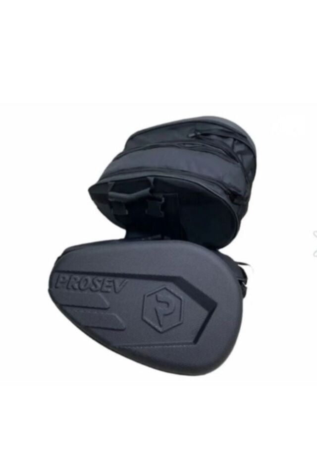 Motosiklet Soft Sert Plastik Yan Heybe Takım Motor Tur Çantası