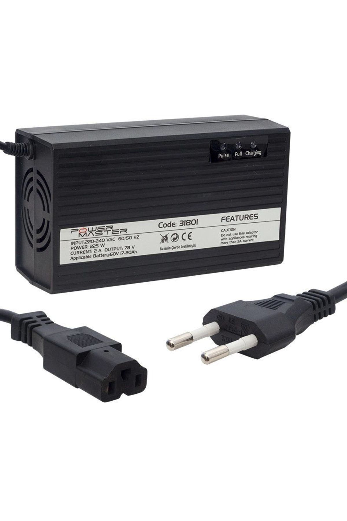 60 Volt - 20 Amper Elektrikli Bisiklet Şarj Cihazı