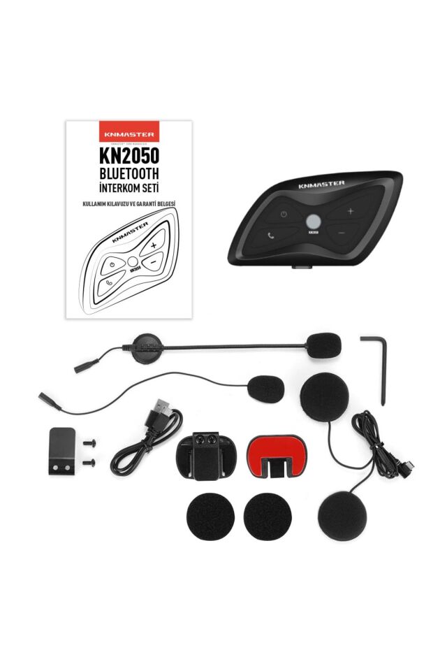 Kn2050 Motosiklet Kask Interkom Bluetooth Intercom Kulaklık Seti