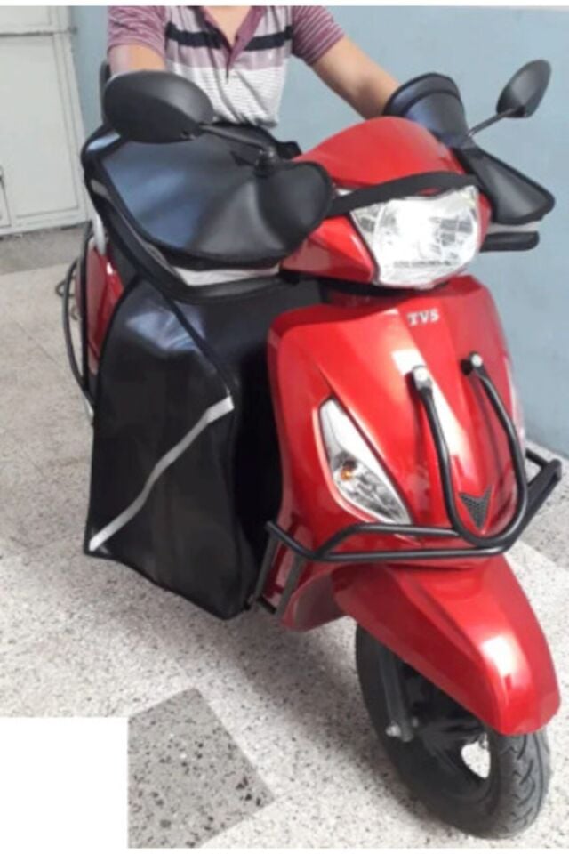 Scooter Motorsiklet El Koruma Rüzgarlık ve Diz Örtüsü Birlikte