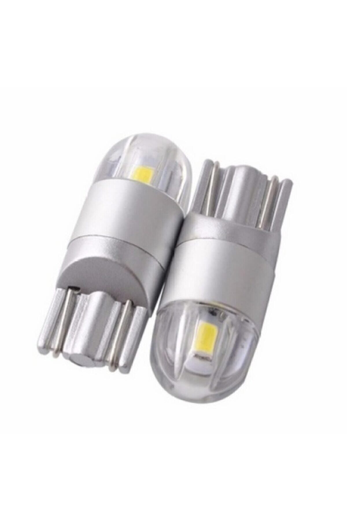 T10 Led Dipsiz W5w Beyaz Park Plaka Ampulü 2 Adet
