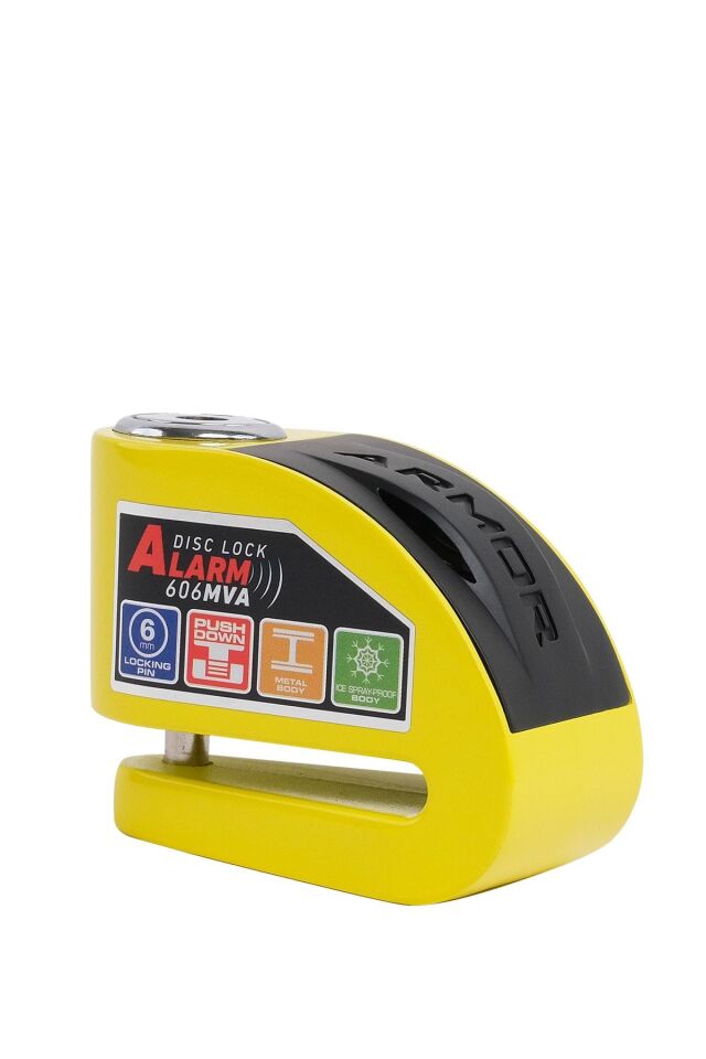 Disk Kilidi 606 Mva 6 Mm Alarmlı Sarı