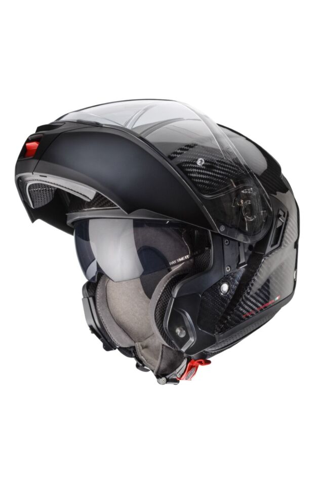 Levo Carbon Çene Açılır Motosiklet Kaskı + Pinlock