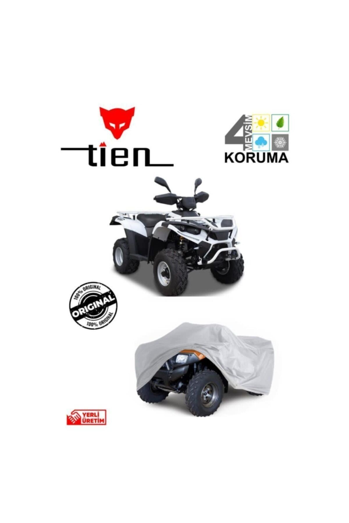 Atv Motor Koruma Brandası 1. Sınıf Kumaş 1000/1200 Cc Uyumlu