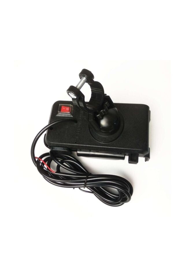 Motosiklet Telefon Tutucu + Düğme + Usb Şarj