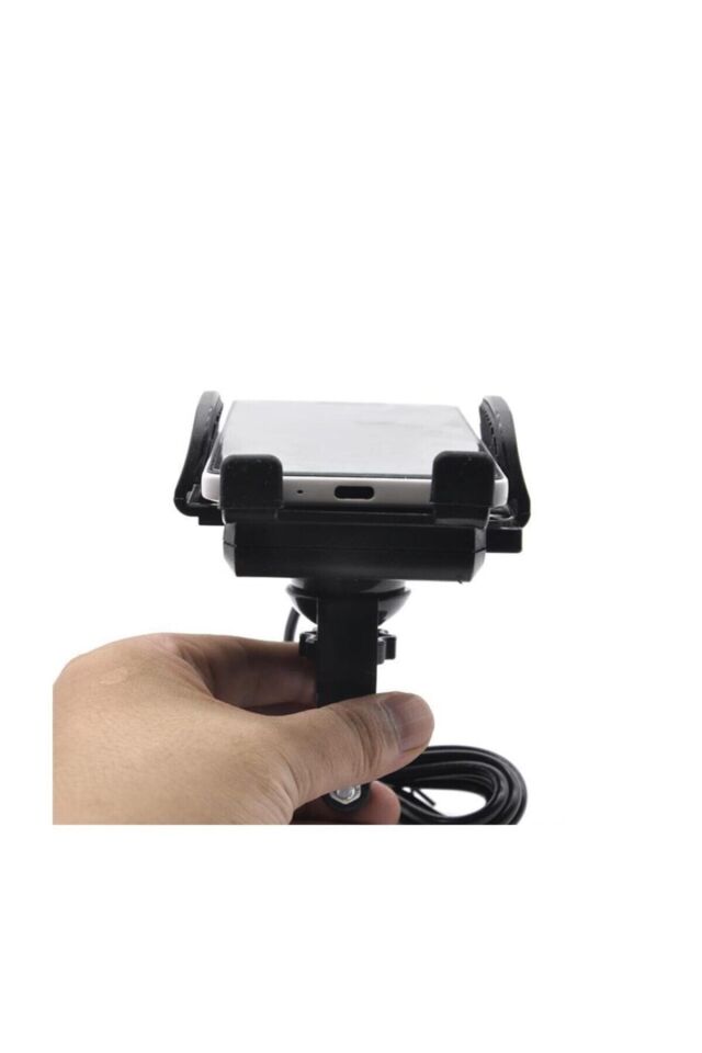 Motosiklet Telefon Tutucu + Düğme + Usb Şarj