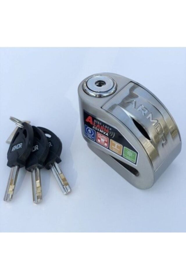 606mva 6 Mm Renkli Alarmlı Disk Kilidi