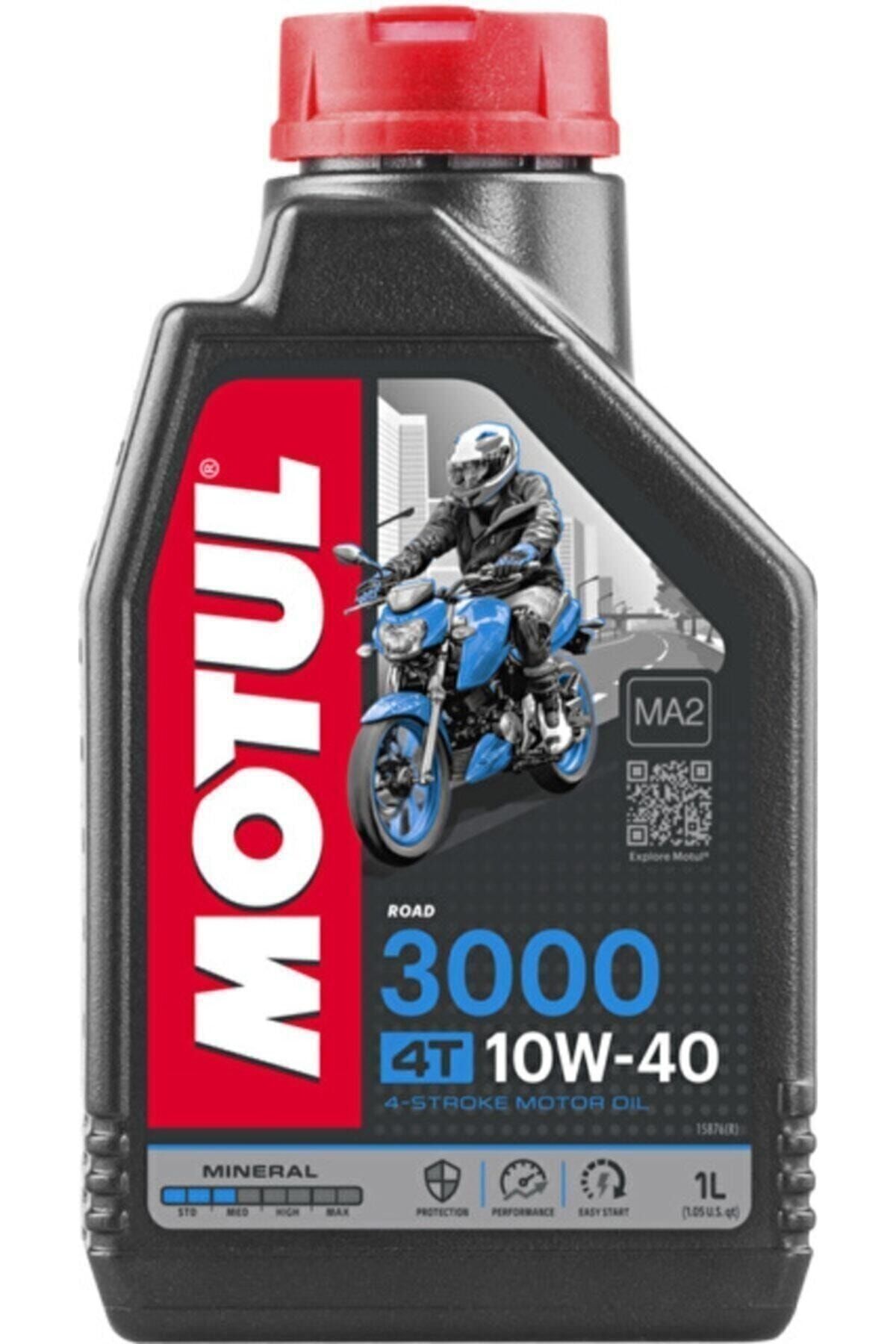 3000 10w40 4t Mineral Motosiklet Motor Yağı (2021 Üretim)