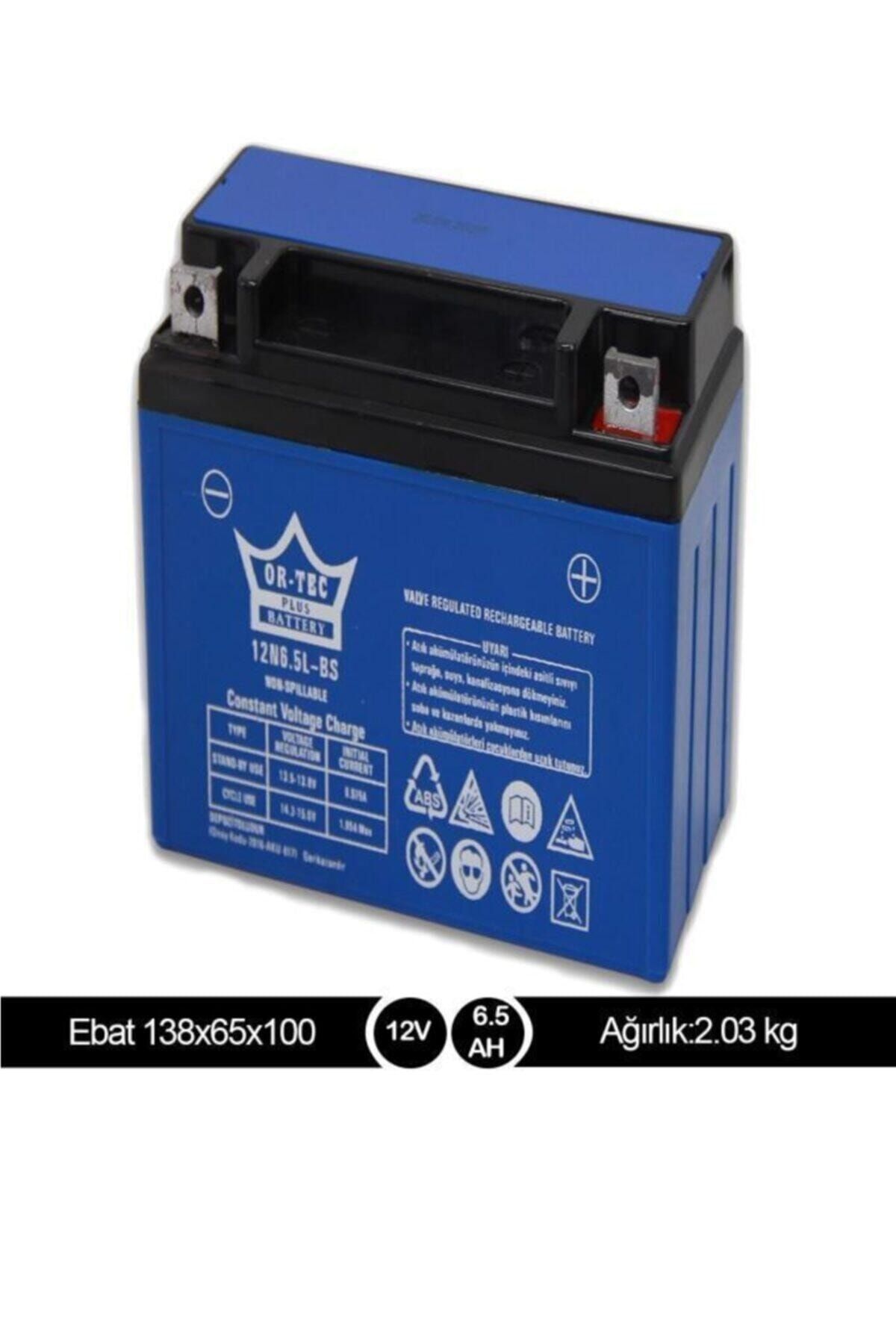 12v 6.5 Ah 12n6.5l-bs Motosiklet Aküsü 2023 Üretim